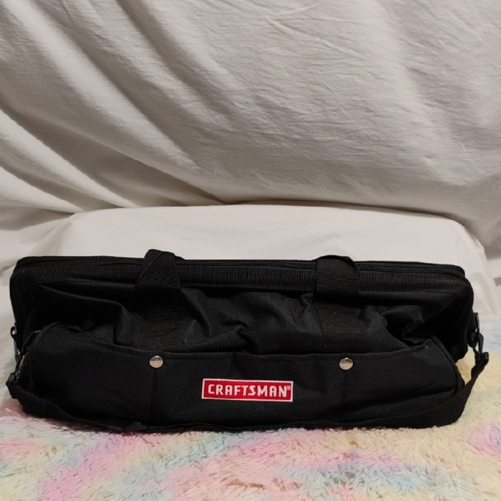 Craftsman Toolbag W Removable/Adjustable Strap Black Men's Bag